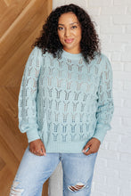 Load image into Gallery viewer, One Eleven North Hole In One Sheer Pointelle Knit Sweater