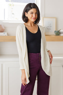 Heimish How's It Going Open Front Cardigan