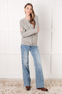ONE ELEVEN NORTH I Don't Know Why Bow Front Cardigan