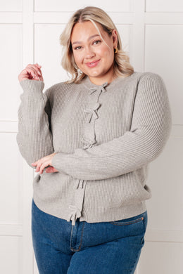 ONE ELEVEN NORTH I Don't Know Why Bow Front Cardigan
