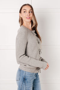 ONE ELEVEN NORTH I Don't Know Why Bow Front Cardigan