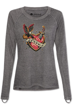 Load image into Gallery viewer, America Heart Tattoo graphic tee -clearance