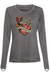 America Heart Tattoo graphic tee -clearance