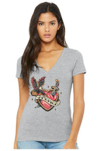 Load image into Gallery viewer, America Heart Tattoo graphic tee -clearance