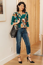 Load image into Gallery viewer, Sew In Love I Think Different Top in Teal Floral