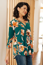 Load image into Gallery viewer, Sew In Love I Think Different Top in Teal Floral