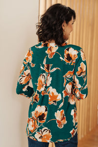 Sew In Love I Think Different Top in Teal Floral