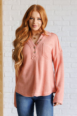 VERY J If You Want Forever Ribbed Knit Pullover