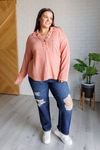 VERY J If You Want Forever Ribbed Knit Pullover