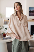 Load image into Gallery viewer, Andree By Unit In Your Thoughts Oversized Dolman Sleeve Top in Champagne
