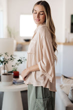 Load image into Gallery viewer, Andree By Unit In Your Thoughts Oversized Dolman Sleeve Top in Champagne