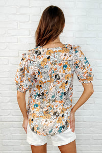 ONE ELEVEN NORTH It's Intuitive Floral Blouse