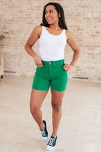 Load image into Gallery viewer, Judy Blue Jenna High Rise Control Top Cuffed Shorts in Green