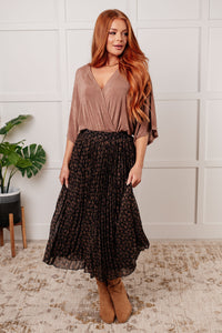 POLAGRAM Just What You Wanted Floral Print Pleated Skirt