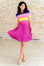 Load image into Gallery viewer, Jodifl Just a Flirt Pleated Skirt in Magenta