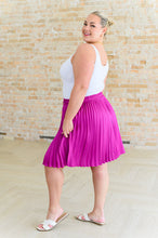 Load image into Gallery viewer, Jodifl Just a Flirt Pleated Skirt in Magenta