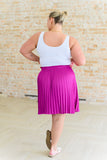 Jodifl Just a Flirt Pleated Skirt in Magenta