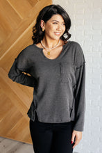 Load image into Gallery viewer, Haptics Sorta Ribbed Top in Charcoal