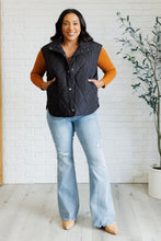 Load image into Gallery viewer, HAPTICS Layering Queen Quilted Puffer Vest in Black