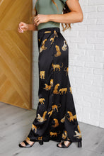 Load image into Gallery viewer, Mittoshop Legendary in Leopard Satin Wide Leg Pants