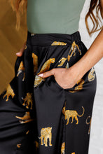 Load image into Gallery viewer, Mittoshop Legendary in Leopard Satin Wide Leg Pants