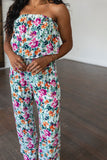 Andree By Unit Life of the Party Floral Jumpsuit in Green