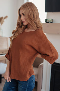 Andree By Unit Love Knitted Sweater Top in Rust