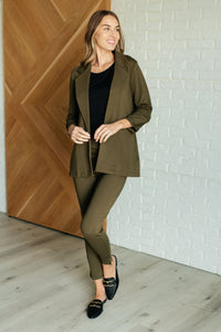 Dear Scarlett Magic Ankle Crop Skinny Pants in Olive