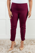 Load image into Gallery viewer, Dear Scarlett Magic Ankle Crop Skinny Pants in Wine