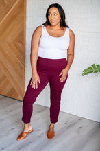 Load image into Gallery viewer, Dear Scarlett Magic Ankle Crop Skinny Pants in Wine
