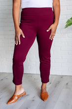 Load image into Gallery viewer, Dear Scarlett Magic Ankle Crop Skinny Pants in Wine