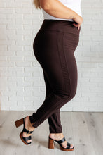 Load image into Gallery viewer, Dear Scarlett Magic Skinny 28&quot; Pants in Chocolate