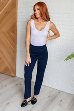 Load image into Gallery viewer, Dear Scarlett Magic Straight Pants in Navy