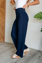 Load image into Gallery viewer, Dear Scarlett Magic Wide Leg Pants in Navy