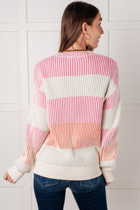 One Eleven North Matchmaker Striped Ribbed Top