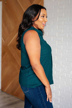Load image into Gallery viewer, ONE ELEVEN NORTH Matter of Fact Pleat Front Sleeveless Blouse in Sea Green