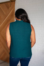 Load image into Gallery viewer, ONE ELEVEN NORTH Matter of Fact Pleat Front Sleeveless Blouse in Sea Green