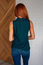 Load image into Gallery viewer, ONE ELEVEN NORTH Matter of Fact Pleat Front Sleeveless Blouse in Sea Green