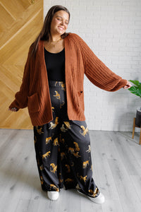 Mittoshop Legendary in Leopard Satin Wide Leg Pants