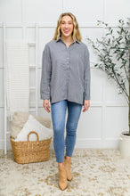 Load image into Gallery viewer, Andree By Unit Mixed Houndstooth Button Up Top