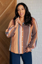 Load image into Gallery viewer, One Eleven North Moderately Mod Polka Dot Button Up Top
