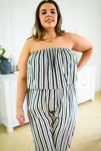 Andree By Unit Modern Stripes Sleeveless Jumpsuit