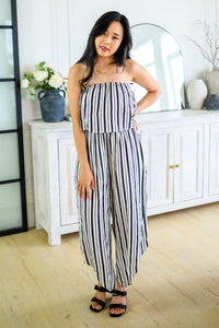Andree By Unit Modern Stripes Sleeveless Jumpsuit