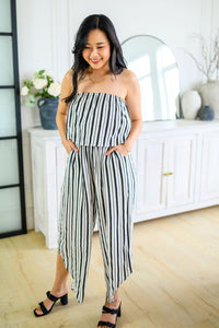 Andree By Unit Modern Stripes Sleeveless Jumpsuit