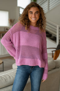 Annie Wear My Latest Love Loose Knit Sweater