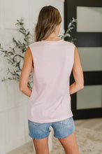 Load image into Gallery viewer, ONE ELEVEN NORTH New Normal Pleat Detail Sleeveless Top in Pink