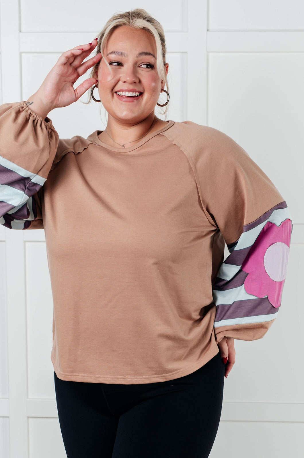 One Eleven North New and Improved Floral Patchwork Top
