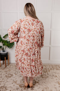 POLAGRAM Next to You Balloon Sleeve Floral Dress