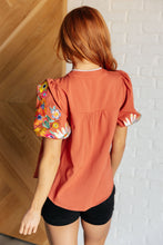 Load image into Gallery viewer, One Eleven North No Concerns Embroidered Sleeve Blouse