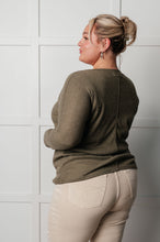 Load image into Gallery viewer, ONE ELEVEN NORTH On a Roll Ribbed Knit V Neck Long Sleeve Top